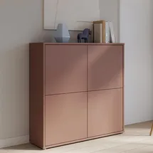 Forte Highboard 124,5 x 121,5 x 34,9 cm Terrakotta