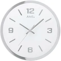 AMS Wanduhr W9322 4,0 cm silber/transparent