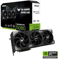 ASUS TUF-RTX 5080 O16G-GAMING Grafikkarte 16GB GDDR7, 2xHDMI, 3xDP