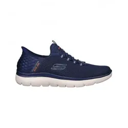 Skechers für Herren. 232457 Slip-ins: Gipfel - Hochgebirgsmarine (41), Stoff, 3 bis 5 cm, Schnürsenkel, Lässig