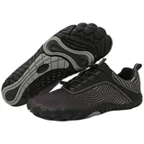 freiluftkind Das Original – Overland Wasserabweisende & gefütterte Barfußschuhe (Schwarz / 37) – Unisex Barfussschuhe Winter - 37 EU
