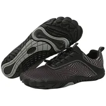 freiluftkind Das Original – Overland Wasserabweisende & gefütterte Barfußschuhe (Schwarz / 37) – Unisex Barfussschuhe Winter - 37 EU