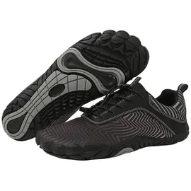 freiluftkind Das Original – Overland Wasserabweisende & gefütterte Barfußschuhe (Schwarz / 37) – Unisex Barfussschuhe Winter - 37 EU