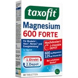 taxofit Magnesium 600 Forte | hochdosiertes Magnesium 600mg + Vitamin B1 + B6 + B12 | Magnesiumoxid & Magnesiumcarbonat