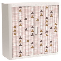 PAPERFLOW easyOffice Classic Chic Rollladenschrank 60024 2 Fachböden 110,0 x 41,5 x 104,0 cm