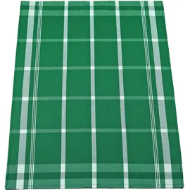 Ross 3er Pack Zwirn Halbleinen Geschirrtücher, Blockkaro, 50x70 cm | grün - grün