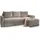 masseno Eckcouch Polyester 3-Sitzer Beige