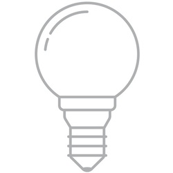 LED-Leuchtmittel NPS warmweiß, 13.7 cm