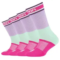 Salomon Kindersportsocken Kinder 4er Pack fliederrosa 27/30