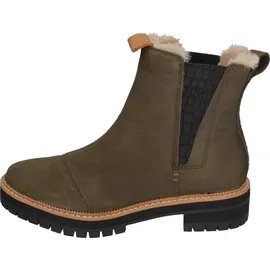 TOMS Dakota - Damen Schuhe Stiefel - Olive Oiled Nubuck/Suede, 37 EU