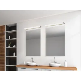meine wunschleuchte Spiegelleuchte 2er Set Warmweiß Silber 60 cm