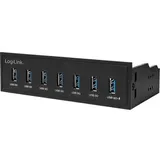 Logilink UA0342 USB-Hub, 7x USB-A 3.0, USB-A 3.0 [Buchse]