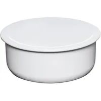 RIESS Riess, 0645-033, Brotdose/Keksdose mit Deckel, CLASSIC- WEISS, Durchmesser 24 cm, 4 Liter, Emaille, weiss