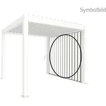 Biohort Lamellenseitenwand 2,5 m 2,457 x 2,349 x 0,103 m Weiß
