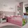 raumhirsch furniture Kinderbett Safari 80 x 180 cm Holzwerkstoff rosa