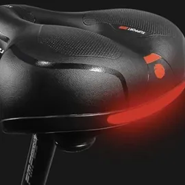 TRIZAND 20987 Schaumstoff-Fahrradsattel - Schwarz