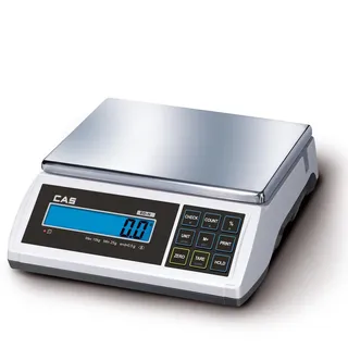 CAS Software CAS Digitalwaage EDH-15, Inventurwaage, bis 15kg, mit Zählfunktion, Teilung 0,5g