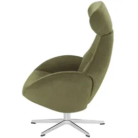 Sofa.de Fernsehsessel Globe Mikrofaser 79 x 111 x 84 cm Grün drehbar