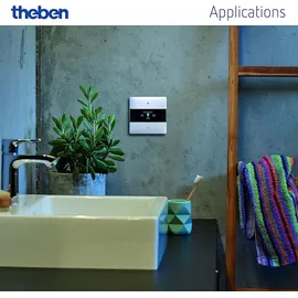 Theben iON 108 KNX Raumcontroller mit integriertem Temperaturregler Weiss
