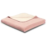 Biederlack Doubleface Kuscheldecke 150 x 200 cm Rosa