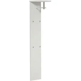 MODERANO Garderobenpaneel Gardasee, Chrom, Metall, Holzwerkstoff, 33x167x31 cm, Aufhängemöglichkeit, Garderobe, Garderobenpaneele, Garderobenpaneele