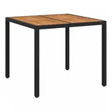 vidaXL Gartentisch 90 x 90 x 75 cm Schwarz