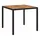 vidaXL Gartentisch 90 x 90 x 75 cm Schwarz