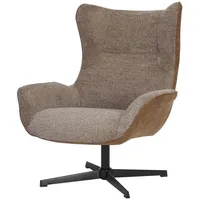 Massivmoebel24 Ohrensessel 90x88x101 braun OSKAR #301