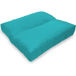 NYVI Loungekissen SunLounge Outdoor 50x50 cm Aqua - Wasserabweisend, Schmutzabweisend, Bequem, für Stühle, Bänke, Boden