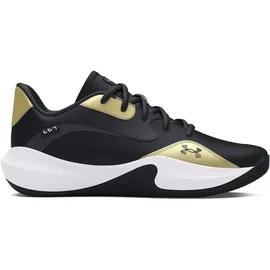 Under Armour Lockdown 7 Low Basketballschuhe 001 black/metallic gold/black 44.5