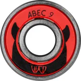 Powerslide WICKED BEARINGS Abec 9, Stahl/Rot, 1