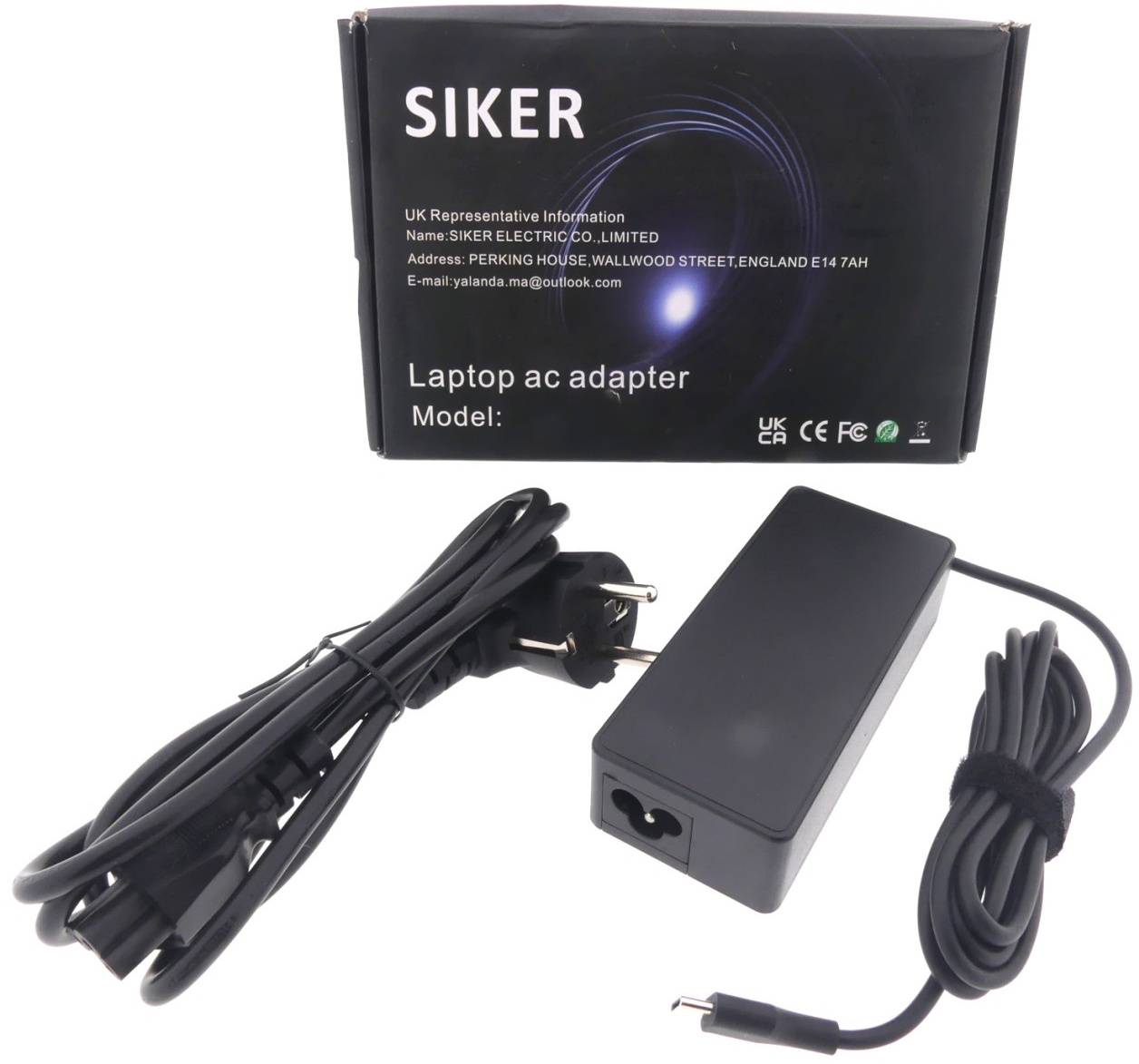 SIKER Laptop AC Adapter angepasstes Ladegerät Aufladegerät USB-C SK902000325