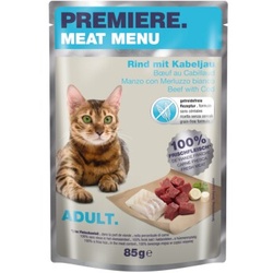 PREMIERE Meat Menu Adult Rind mit Kabeljau 24x85 g