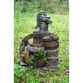 deluke Brunnen MANUEL Holz-/Stein-Optik