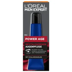 L ́Oréal Men Expert Power Age Anti-Aging gegen Augenringe mit Hyaluronsäure Augencreme 15 ml Herren 