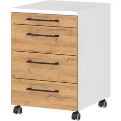 Tchibo - Rollcontainer »Profi« - 42x49x61cm - braun - Holz