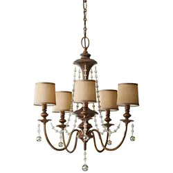 Kronleuchter Clarissa mit 5 Lichtern – Firenze Gold