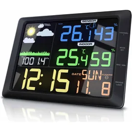 Bearware Wetterstation mit Außensensor Schwarz 35.1129.01