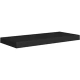 vidaXL Schwebendes Wandregal Schwarz 60x23,5x3,8 cm MDF