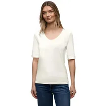 STREET ONE T-Shirt mit Turn-Up Off White 38 - 38