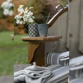 bene living Schleswig Pinie Zweisitzer PE mokka Modell 555