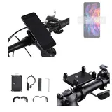 K-S-Trade Smartphone-Halterung für Lava Blaze AMOLED 2, (Handyhalterung das Fahrrad Halter Lenkstange Fahrradhalterung) schwarz