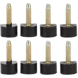 24pcs Stiftabsätze Set, Ersatz Absätze Fersenspitzen für Damen High Heel Schuhreparatur Stiletto Ersatzabsätze Tipps Lifte Rutschfeste Schuhe Reparatur Fersenkappe Dübel U Runde Form(10x10mm) - 24 Unité (Lot de 1)