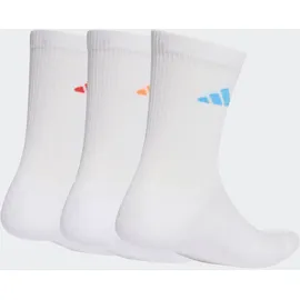 adidas Dämpfende Sportswear Crew Socken 3er Pack Orange/Rot/Weiß 37-39