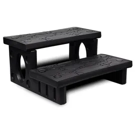 vidaXL Whirlpooltreppe Schwarz 0,65 m