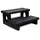 vidaXL Whirlpooltreppe Schwarz 0,65 m