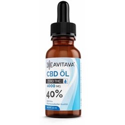 Avitava® Zero CBD Öl THC-freies hochaktives 40% 10 ml