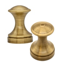 FUXXER®- 2x Messing Handtuch-Haken, Wand-Haken, Massive Ausführung, Klassisches Design Bronze Eisen Messing, 39 x 27 mm, 2er Set