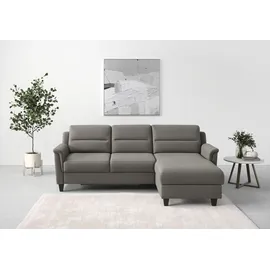 sit&more Ecksofa SIT & MORE "Farö L-Form", braun (schlamm), B:234cm H:90cm T:168cm, Sofas, Ecksofa, inklusive Federkern, wahlweise mit Bettfunktion und Bettkasten