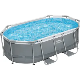 BESTWAY Steel Pro MAX Solo Pool 305 x 200 x 84 cm grau/ blau